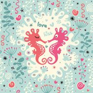 Romantic seamless pattern Love concept background