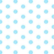 Blue Polka Dot Pattern on White Background