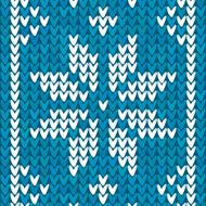 Blue Christmas embroidery vector background