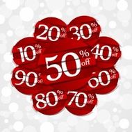 Creative Hard Discount Sale Badges