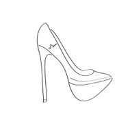 Shoes on a high heel N7
