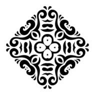 Abstract vector mehndi tattoo ornament N4