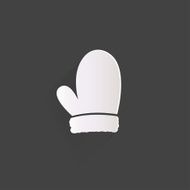 Christmas mitten icon N4