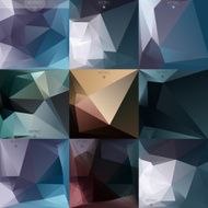Blue Mosaic triangle background