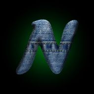 vector jeans letter N29