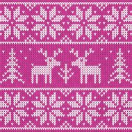 Rose sweater with deer vector ornament