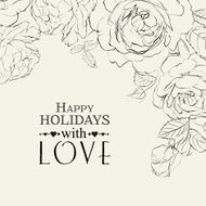 Hand drawn Roses N6