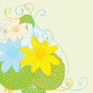 Abstract flowers background N4