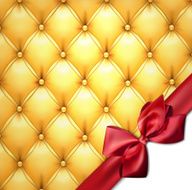 Golden vector upholstery leather pattern background