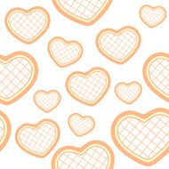 Seamless pattern with hearts N64