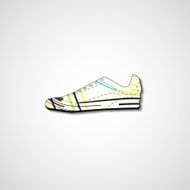 Abstract illustration on sneakers N152