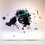 Abstract Ink Blot for Grunge Backgound N111