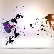 Abstract Ink Blot for Grunge Backgound N116