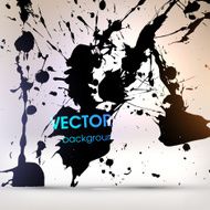 Abstract Ink Blot for Grunge Backgound N119