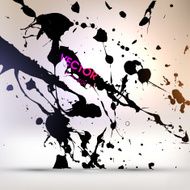 Abstract Ink Blot for Grunge Backgound N120