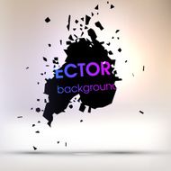 Abstract Ink Blot for Grunge Backgound N121