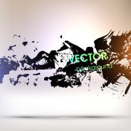Abstract Ink Blot for Grunge Backgound N124