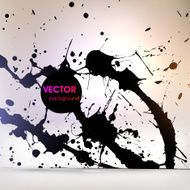 Abstract Ink Blot for Grunge Backgound N132