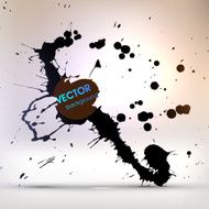 Abstract Ink Blot for Grunge Backgound N138