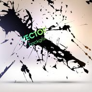 Abstract Ink Blot for Grunge Backgound N142