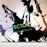 Abstract Ink Blot for Grunge Backgound N149
