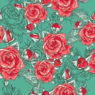 Beautiful Seamless Rose Background N3