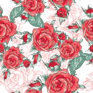 Beautiful Seamless Rose Background N4