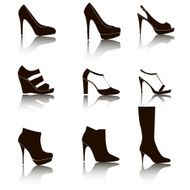 Shoes silhouette collection for your design - Illustration N2