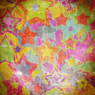 colored stars on the wall