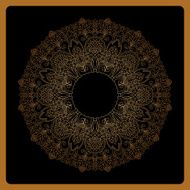 Vector round ornament N2