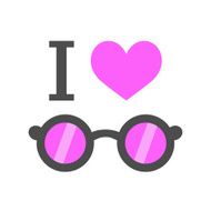 I love pink glasses