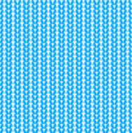 Blue knitted vector seamless pattern