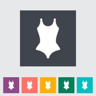 Swimsuit flat icon N2