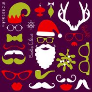 Retro Party set - Sunglasses lips moustaches