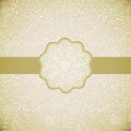 Ornamental round lace frame N12