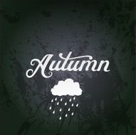 vector illustration with &quot;Autumn&quot;