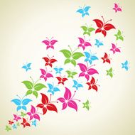 Colorful butterfly background N2