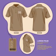 Polo shirt uniform template N2