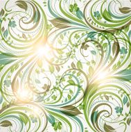 Floral Retro Background for Vintage Design N76