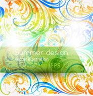 Floral Retro Background for Vintage Design N77