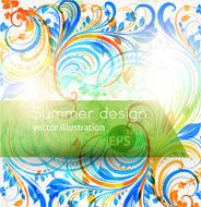 Floral Retro Background for Vintage Design N92