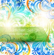 Floral Retro Background for Vintage Design N96