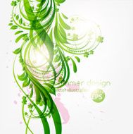 Floral Retro Background for Vintage Design N109