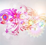 Floral Retro Background for Vintage Design N122