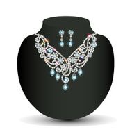 of a Golden necklace female with