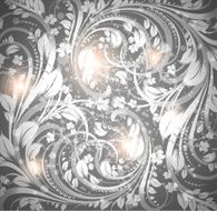 Floral Retro Background for Vintage Design N129