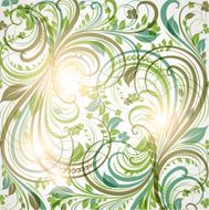 Floral Retro Background for Vintage Design N133