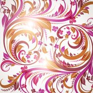 Floral Retro Background for Vintage Design N139