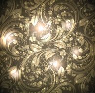 Floral Retro Background for Vintage Design N150