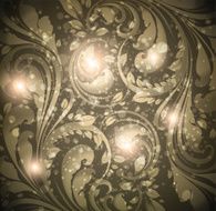 Floral Retro Background for Vintage Design N166